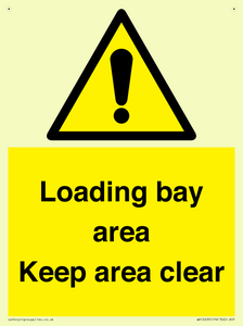 Loading bay area Keep area clear